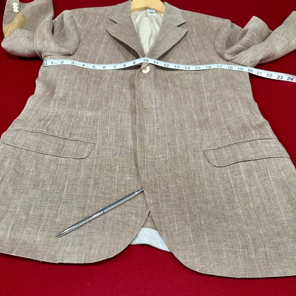 Men's Brunello Cucinelli Linen Blazer 52R - Picture 7 of 13